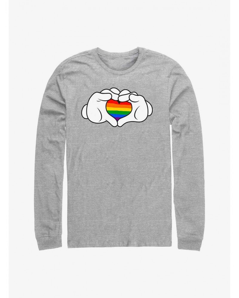 Disney Mickey Mouse Rainbow Love Long-Sleeve T-Shirt $11.84 T-Shirts