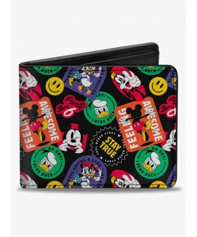 Disney Disney The Sensational Expression Badges Bifold Wallet $8.57 Wallets