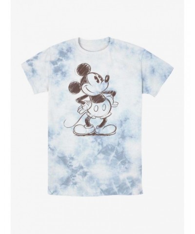 Disney Mickey Mouse Sketchy Mickey Tie-Dye T-Shirt $7.25 T-Shirts