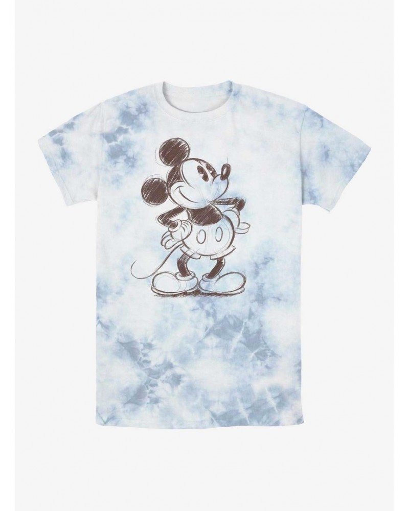 Disney Mickey Mouse Sketchy Mickey Tie-Dye T-Shirt $7.25 T-Shirts