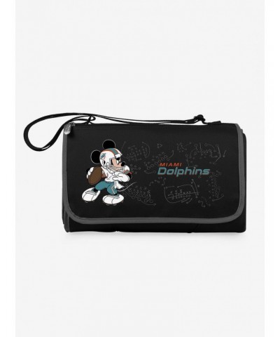 Disney Mickey Mouse NFL Miami Dolphins Outdoor Picnic Blanket $21.95 Blankets