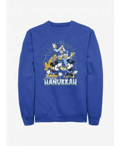 Disney Mickey Mouse Happy Hanukkah Friends Sweatshirt $9.15 Sweatshirts