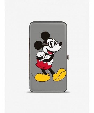 Disney Mickey Mouse Arms Crossed Walking Poses Hinged Wallet $9.20 Wallets