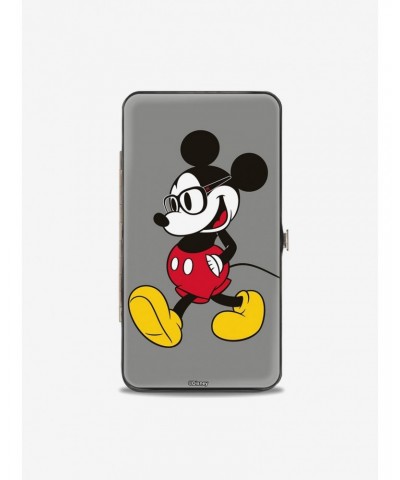 Disney Mickey Mouse Arms Crossed Walking Poses Hinged Wallet $9.20 Wallets