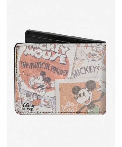 Disney Mickey Mouse Classic Sitting Pose Close Up Comics Bi-Fold Wallet $9.07 Wallets