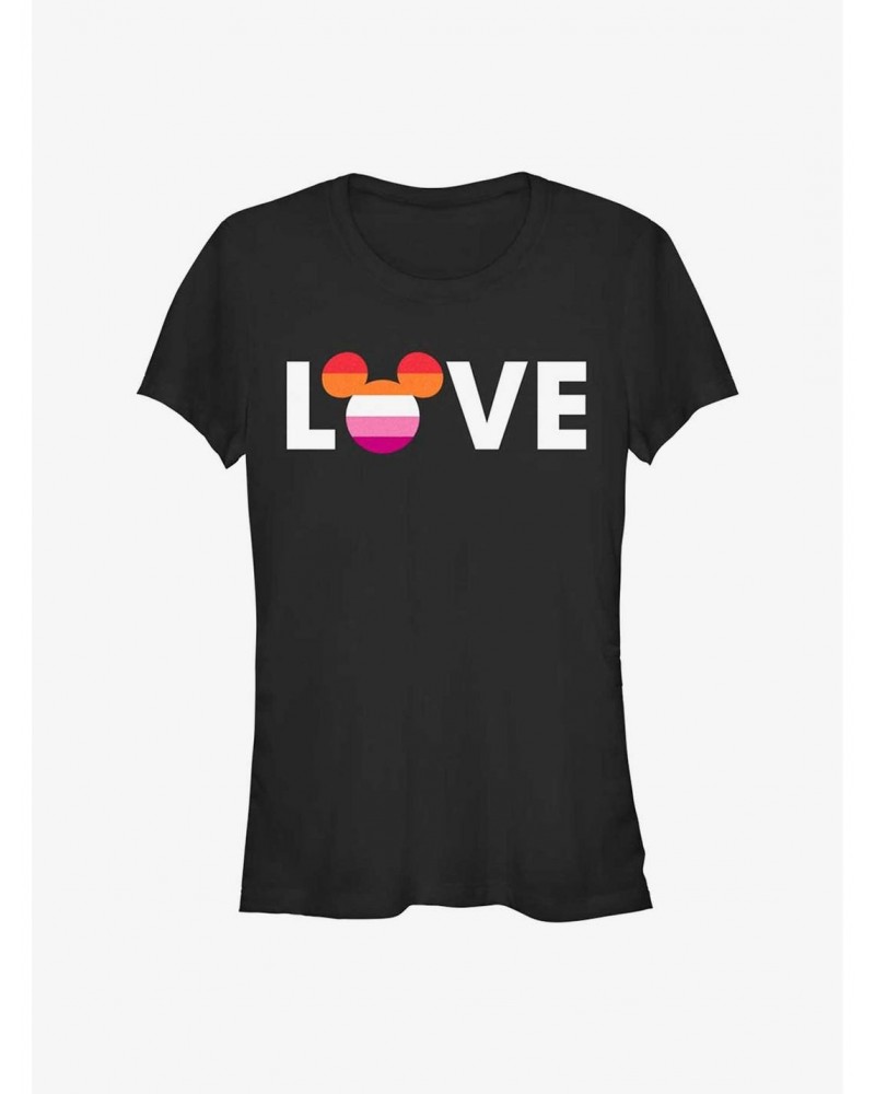 Disney Mickey Mouse Lesbian Love Pride T-Shirt $9.76 T-Shirts