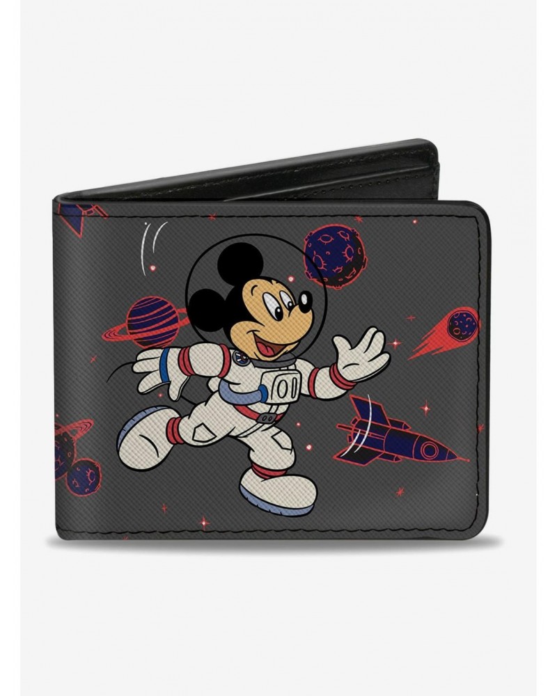 Disney Mickey Mouse Astronaut In Space Bifold Wallet $8.36 Wallets