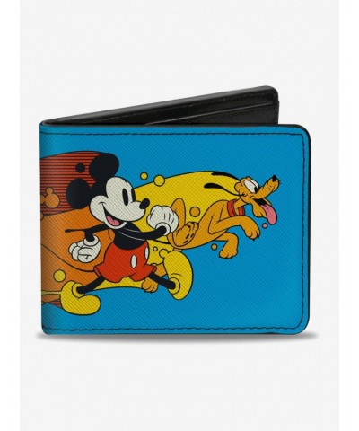 Disney Mickey Mouse And Pluto Action Wave Bifold Wallet $7.32 Wallets