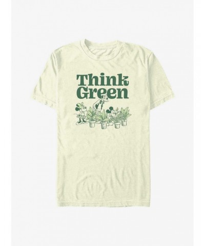 Disney Mickey Mouse Green Thinking T-Shirt $7.84 T-Shirts