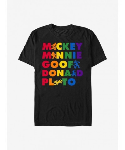 Disney Mickey Mouse Rainbow Friends T-Shirt $7.46 T-Shirts