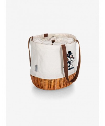 Disney Mickey Mouse NFL Chicago Bears Canvas Willow Basket Tote $23.36 Totes