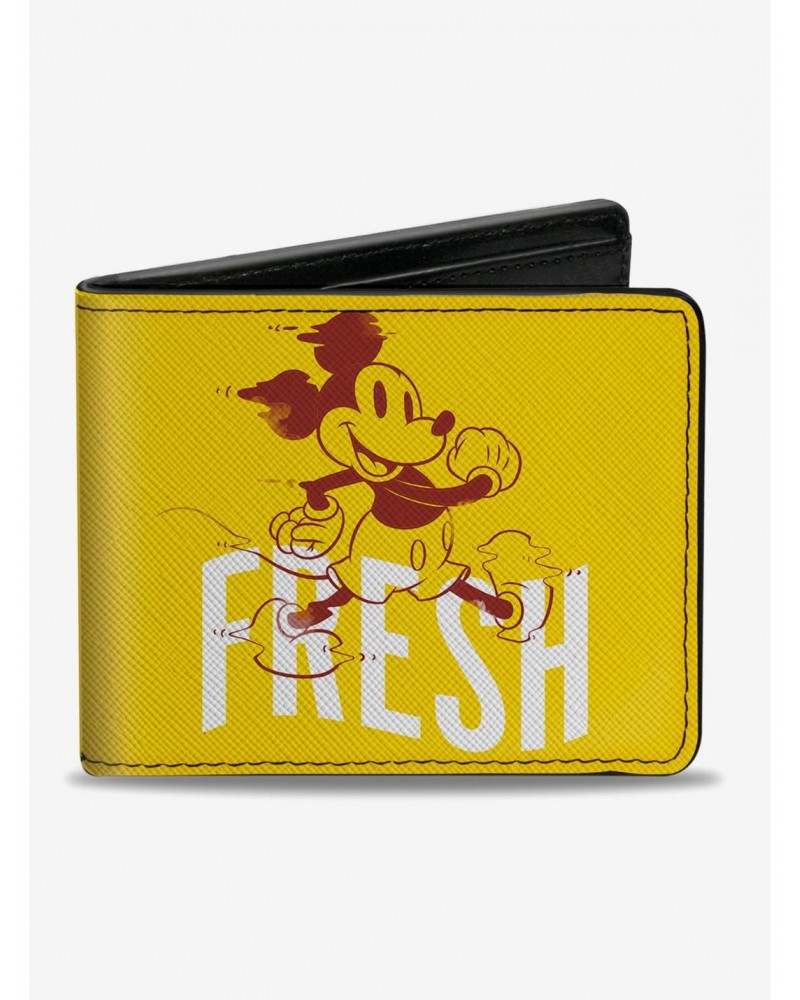 Disney Mickey Mouse Fresh Walking Bifold Wallet $6.90 Wallets