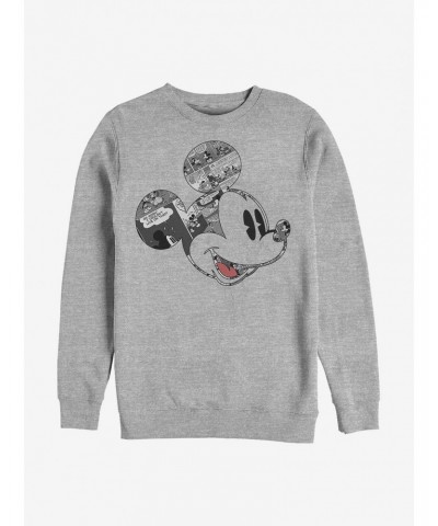 Disney Mickey Mouse Comic Mouse Crew Sweatshirt $12.40 Sweatshirts
