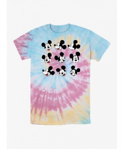 Disney Mickey Mouse Mickey Expressions Tie Dye T-Shirt $6.63 T-Shirts