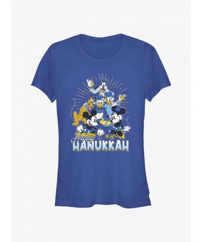 Disney Mickey Mouse Happy Hanukkah Friends Girls T-Shirt $9.56 T-Shirts
