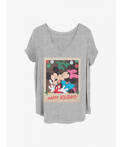 Disney Mickey Mouse Holiday Polaroid Girls T-Shirt Plus Size $9.48 T-Shirts