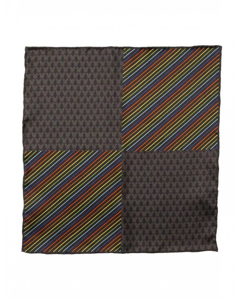 Disney Mickey Mouse Silhouette Rainbow Pocket Square $17.45 Squares