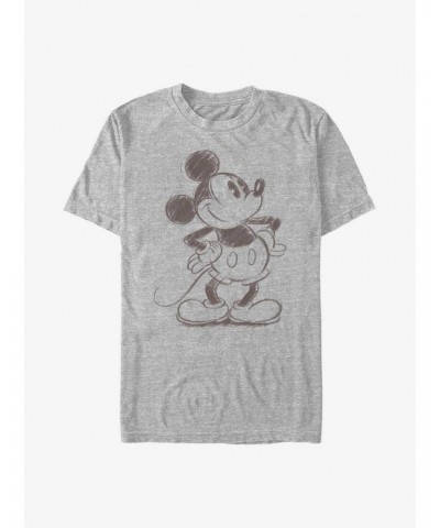 Disney Mickey Mouse Sketched Mickey T-Shirt $6.69 T-Shirts