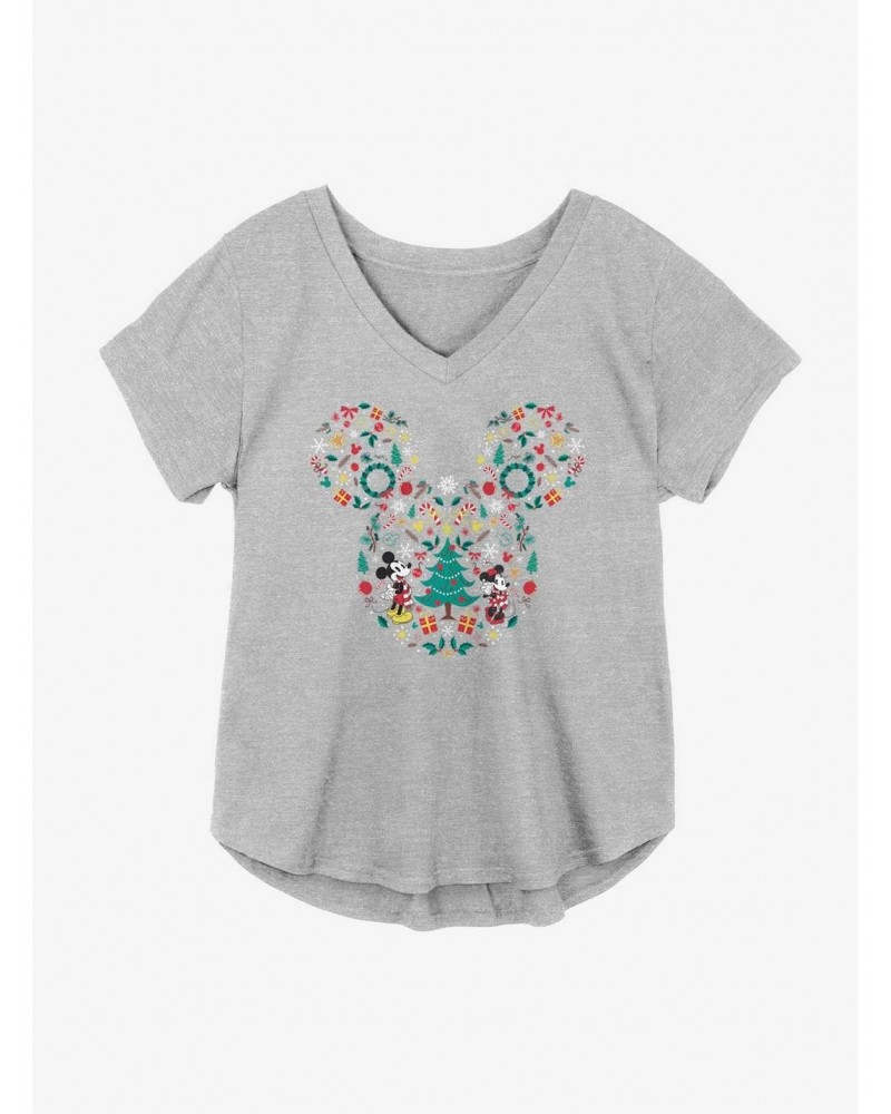 Disney Mickey Mouse Holiday Icons Girls Plus Size T-Shirt $10.87 T-Shirts