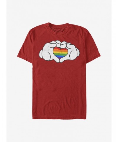 Disney Mickey Mouse Rainbow Love T-Shirt $7.27 T-Shirts