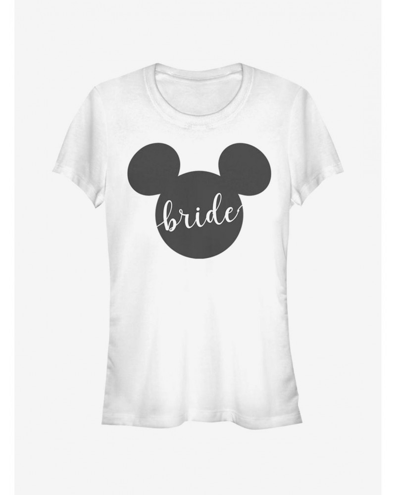 Disney Mickey Mouse Bride Ears Girls T-Shirt $6.77 T-Shirts